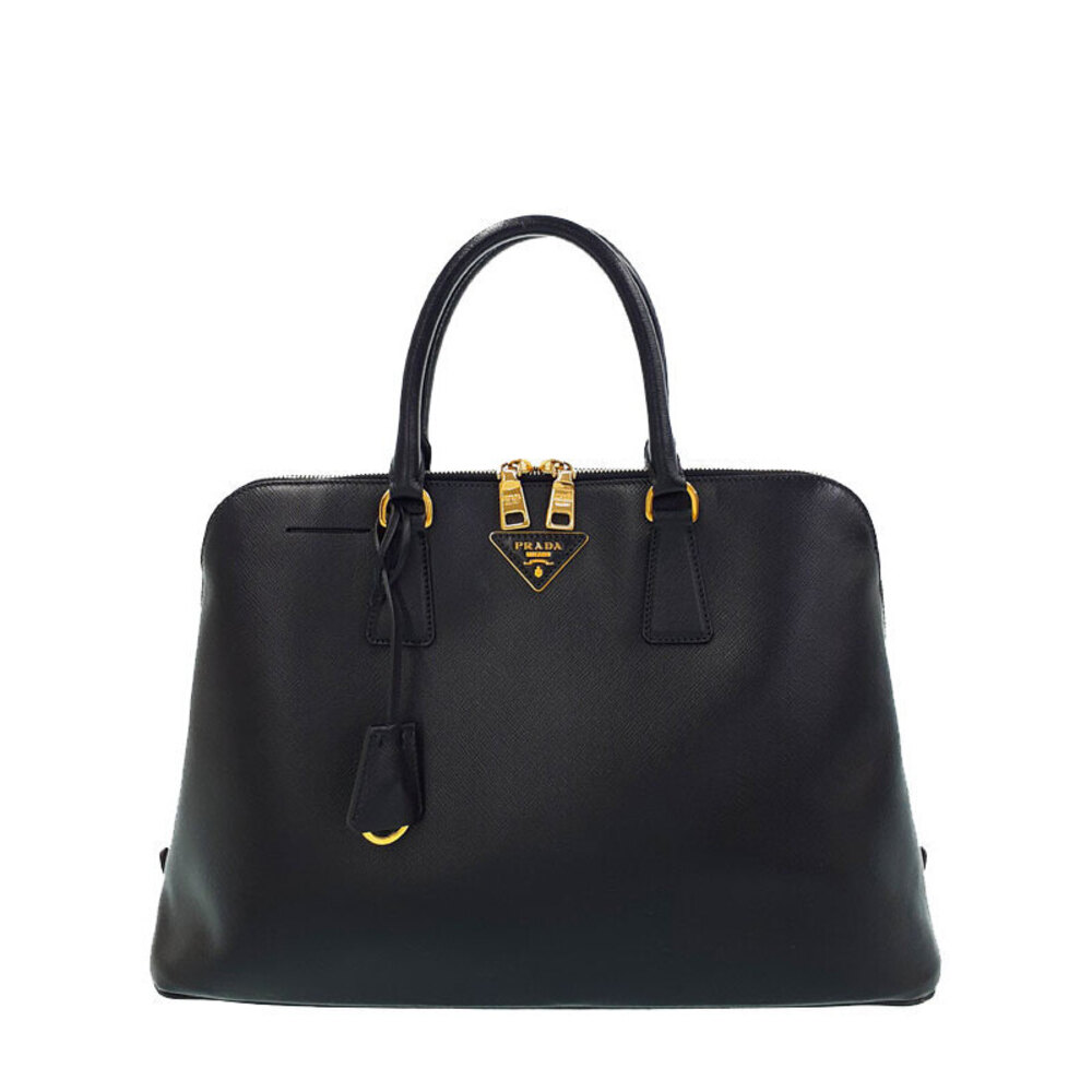Prada Saffiano Lux Leather Promenade bag black